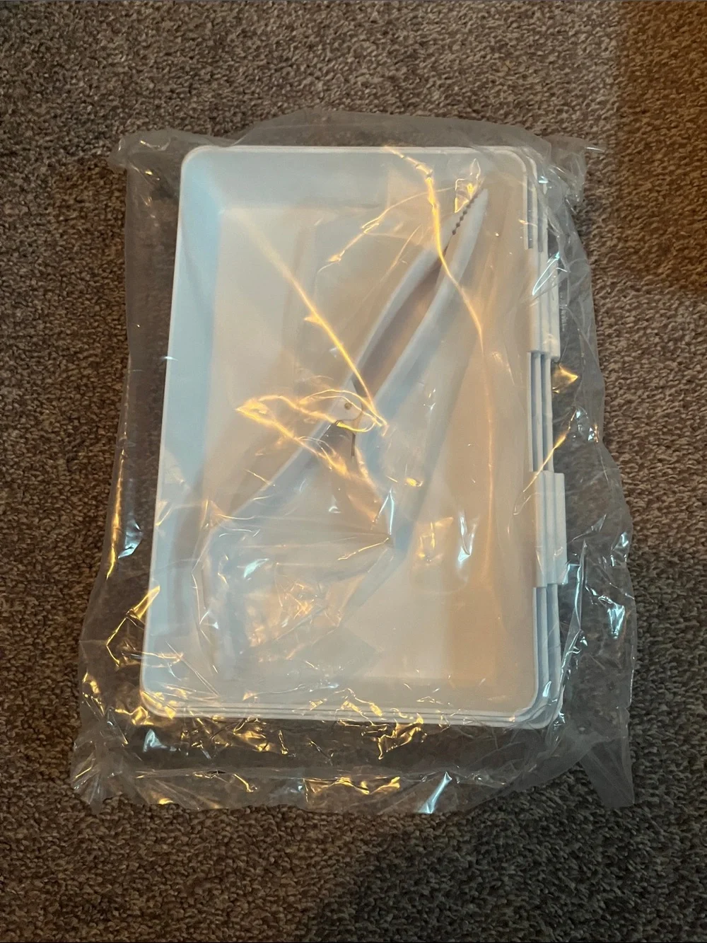 The Pampered Chef White Coating Trays with Tool Set